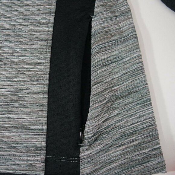 Athleta 1/2 Zip Womens Size XS Gray Black Mock Neck Sport Sweater Pullover Top - Picture 7 of 12